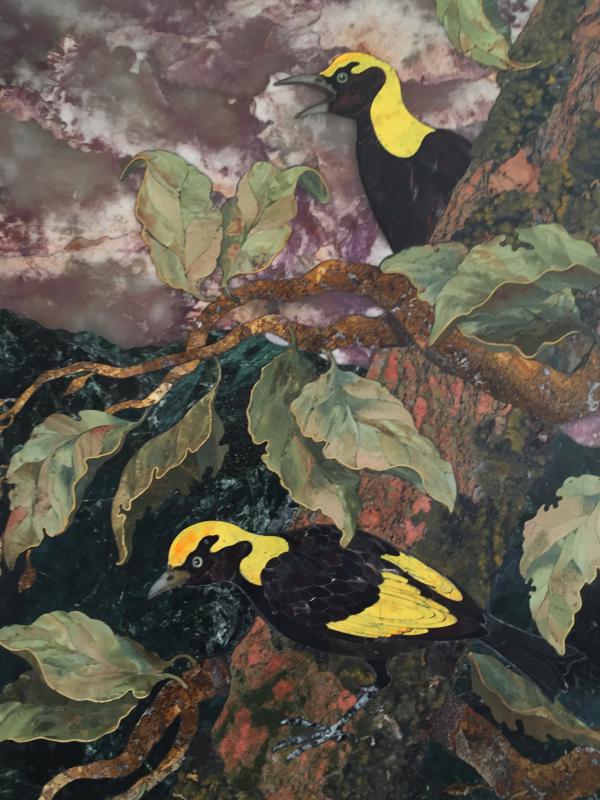 Landscape with a pair of birds