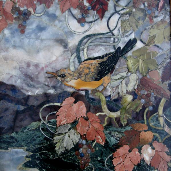 Landscape with bird