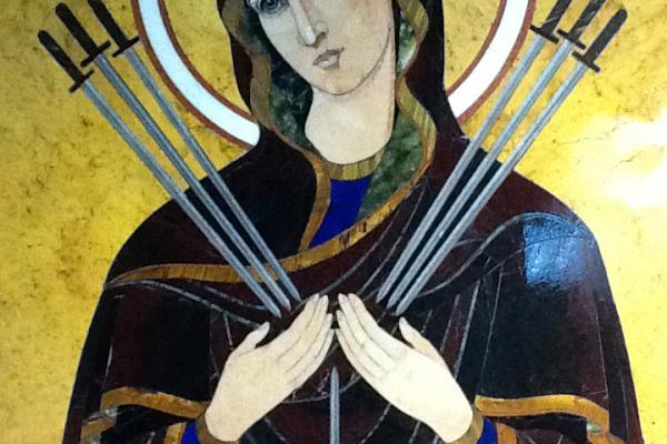 Seven- barrel icon Of the mother of God