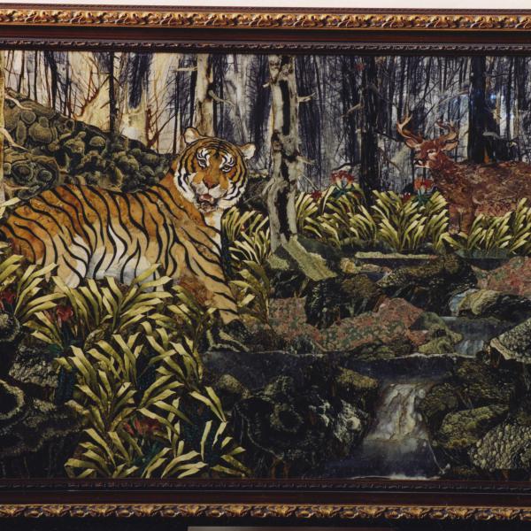 Tiger in summer